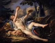 CANTARINI, Simone Reclining Bacchante Playing the Cymbals oil painting artist